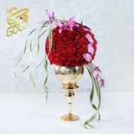 جام گل لاکچری زیبا ارسال رایگان زیبا لاکچری ارسال فوری سریع گل فروشی آنلاین گل فروشی گلیف رز میخک آنترویم لیلیوم ارکیده